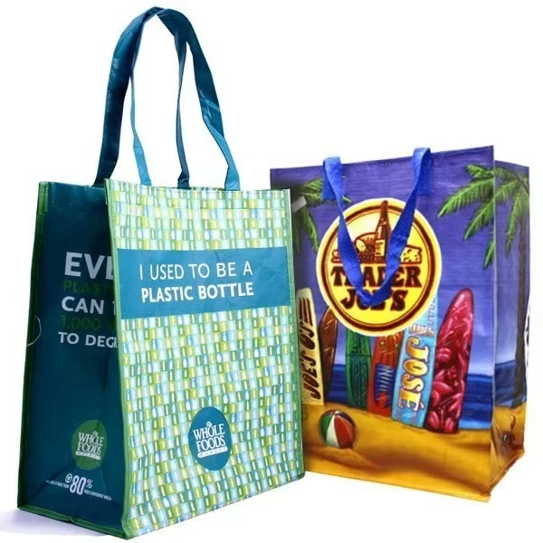 Custom Eco-Friendly PP Woven Bag Supplier's Laminated Polypropylene Woven Bags with Film Cover