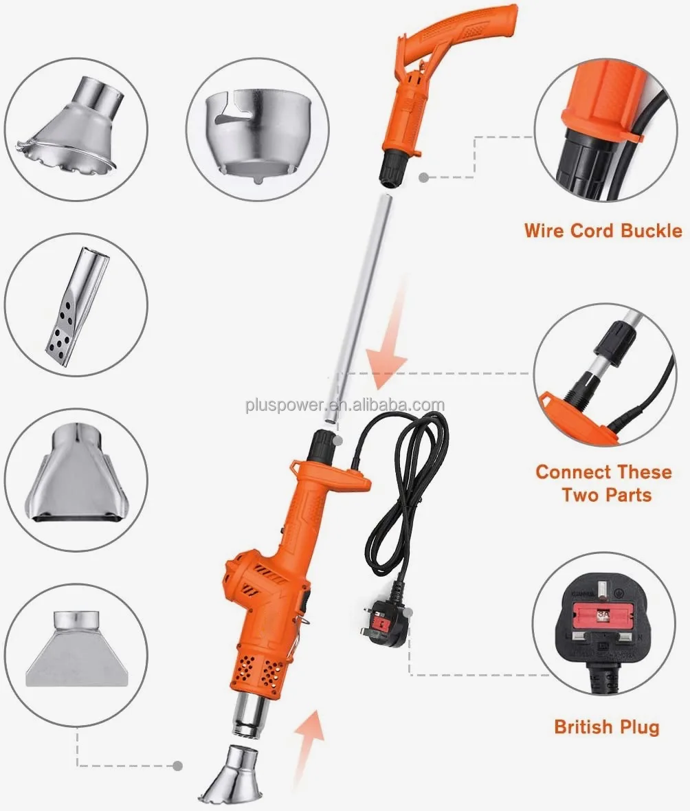 2000w 3 In 1 Multifunction Electric Weed Burner Killer Weedkiller