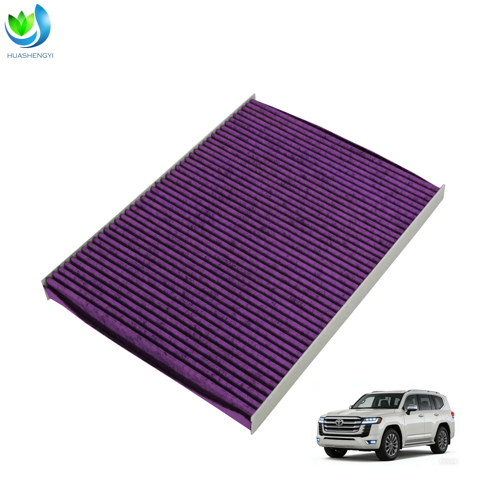 Walson Multiple Colors Compatible Automobile Cabin Air Filter with 3-Layer Replacement for Toyota  Activated Carbon Cabin Filter