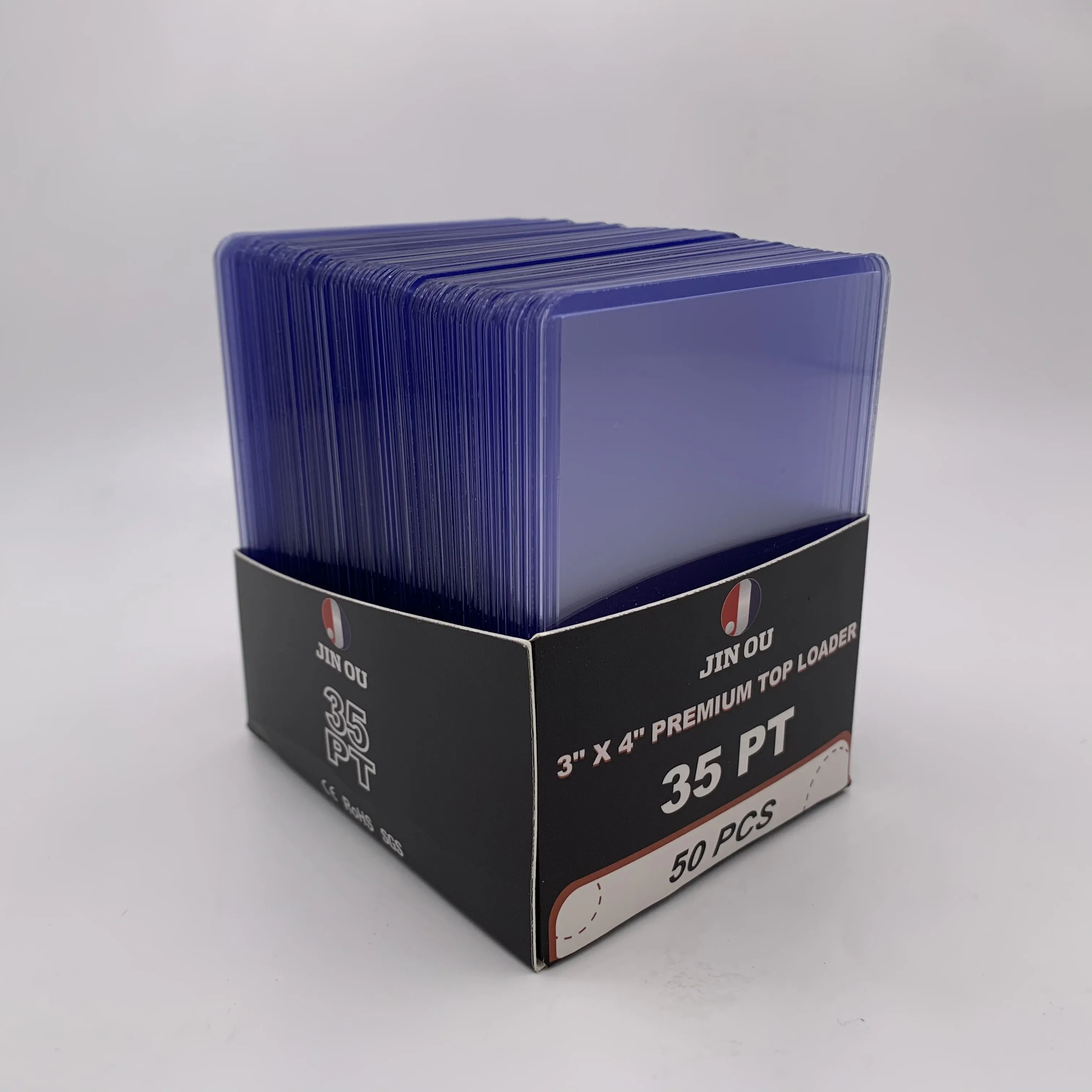 Platinum seamless quality 35pt toploader for sport card 50count per pack JO-K-501