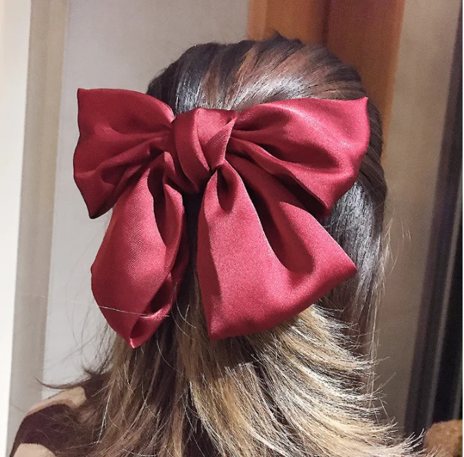 New Trendy Bow Hair Clip For Women Girls Big Bow Hair Jewelry - Buy Bow Hair  Clip,Hair Clips For Long Hair,Red Bow Hair Clip Product on 