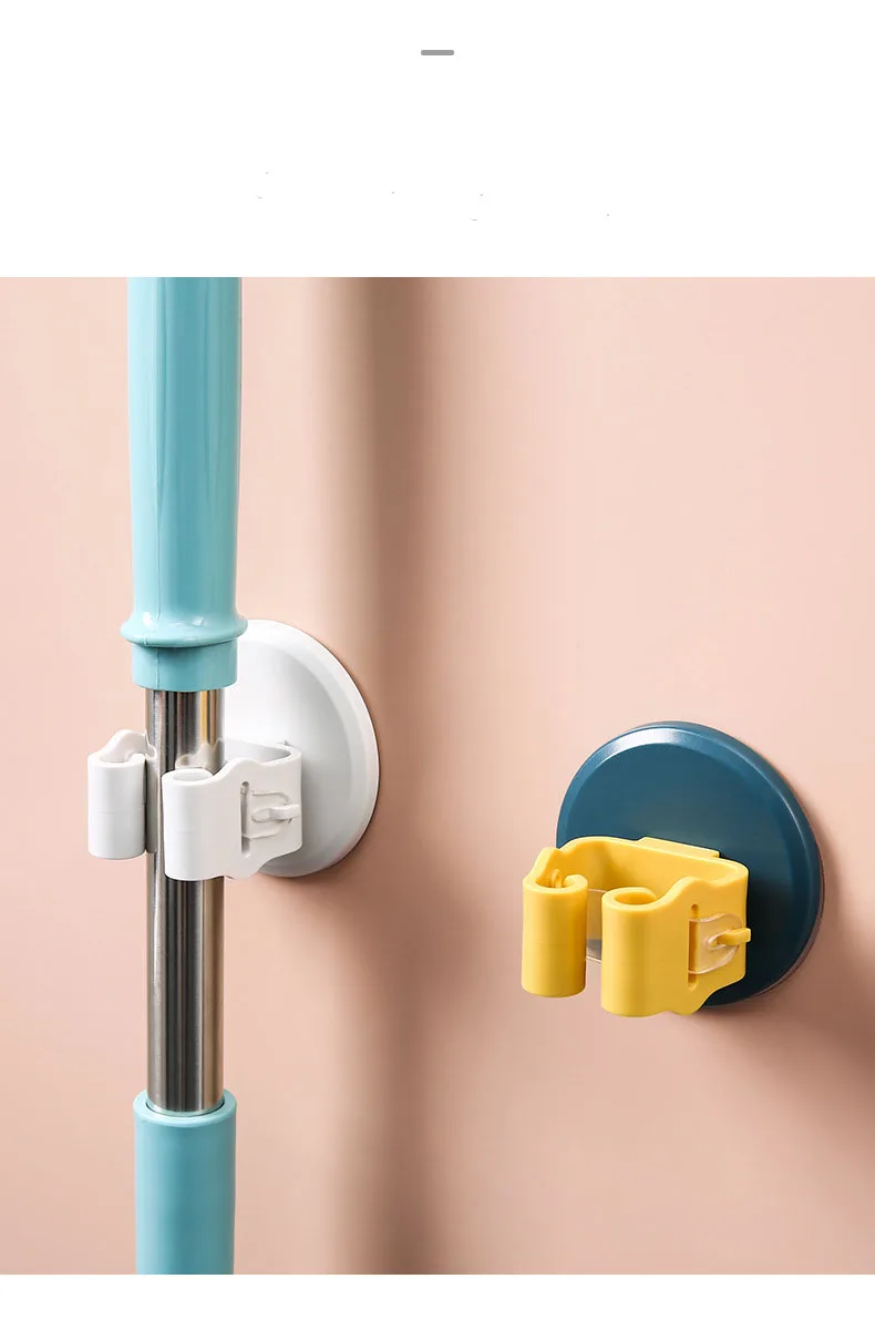 
 Высококачественный самоклеящийся АБС-материал с тремя нагрузками, подходит для ванной и кухни, настенный держатель для швабры и метлы, 2021  