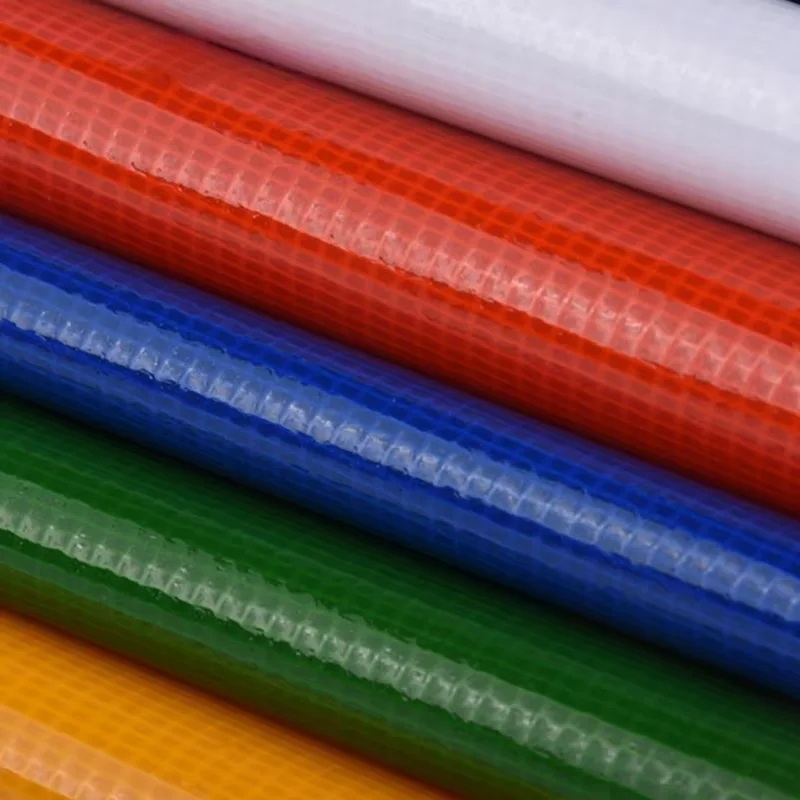 Tissu maille 100 % acrylique enduit PVC, haute résistance mécanique, antipoussière pour piscines, isolation thermique, poids lourd, en stock