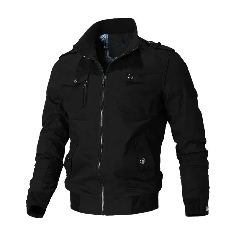 Men's Winter Jacket Slim Fit Windbreaker With Stand Collar_voghion.com