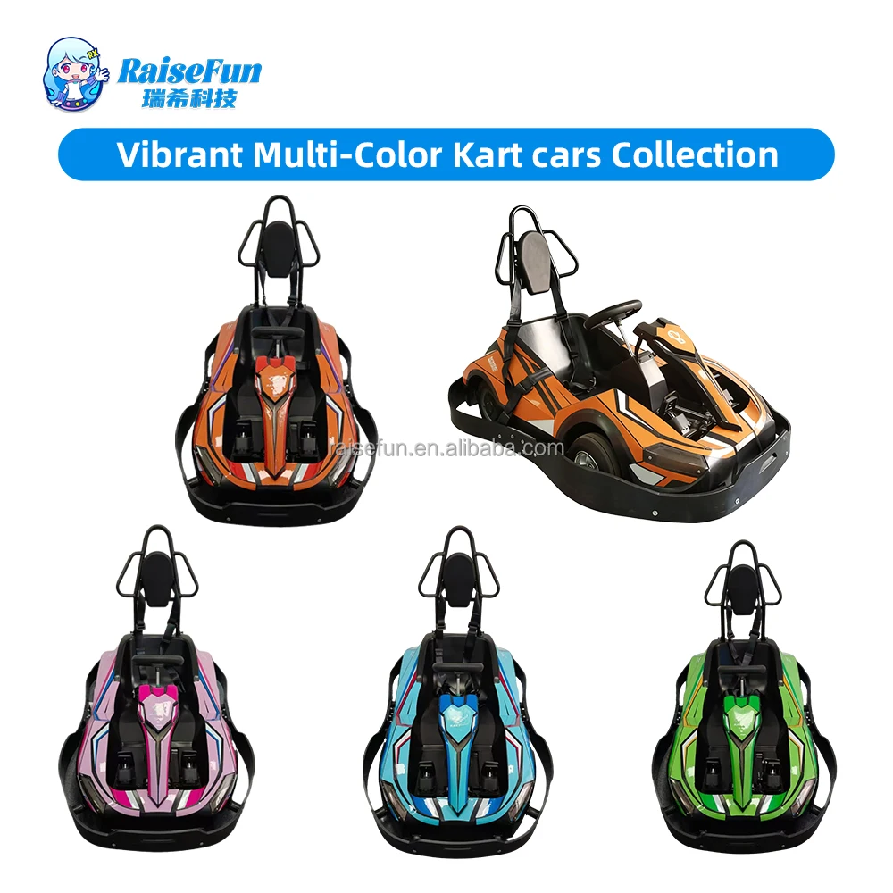 RaiseFun Kids' Go-KartPro Electric Outdoor Indoor Racing Car Adjustable Speed Control Battery Powered High Quality for Amusement