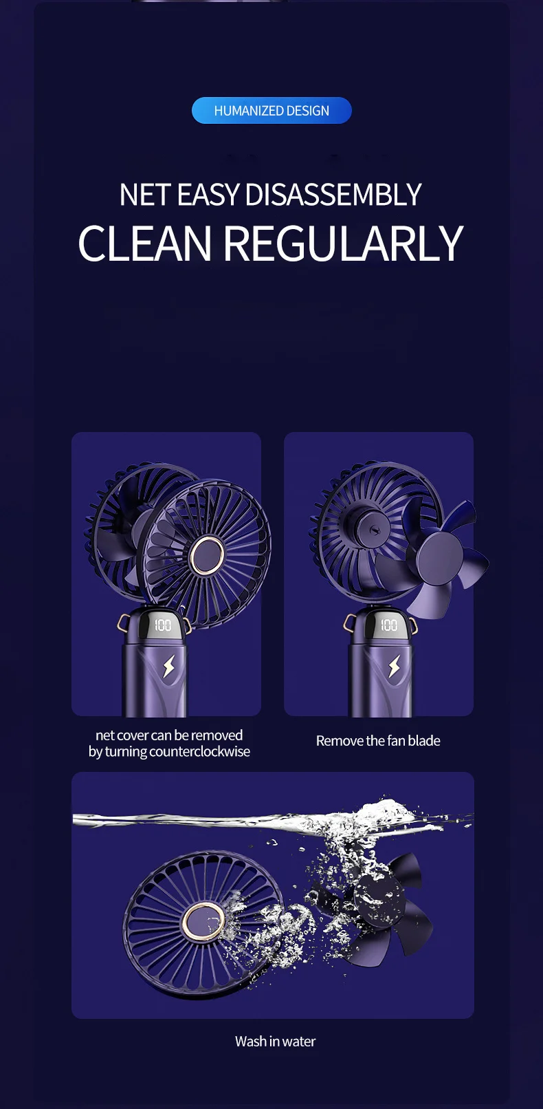 Pocket Small Table Fan 3C Electronic Consumer Products Manufacture