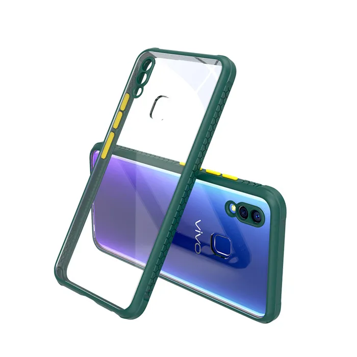 TPU Acrylic Case for Vivo Y95 Y93 Y91 Y91C Y90 Clear Durable