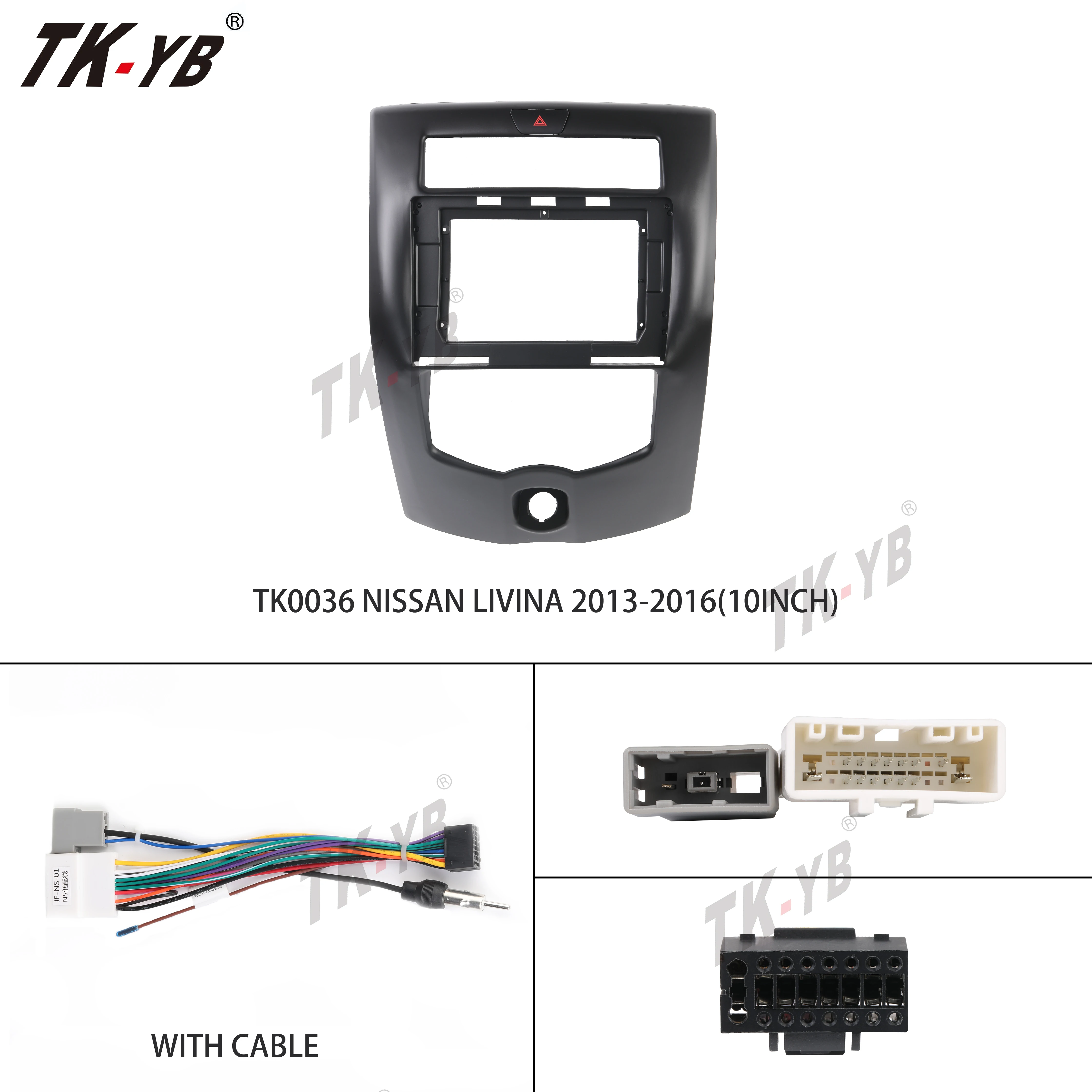 9 Inch Dashboard Fascia Frame Part Car Stereo Holder & DVD for NISSAN LIVINA 2013-2016 Interior Trim Panel 1 Year Warranty