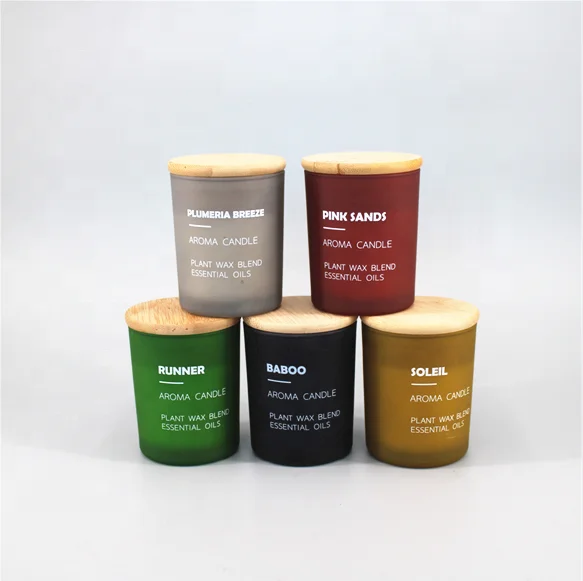 Оптовая продажа, индивидуальная Роскошная Ароматизированная стеклянная свеча