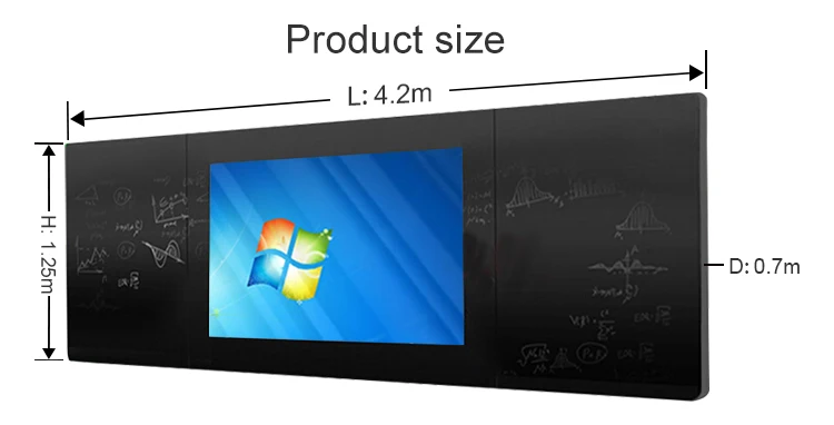 75 дюймов, емкостный сенсорный экран, Светодиодная панель, образовательная нано-доска