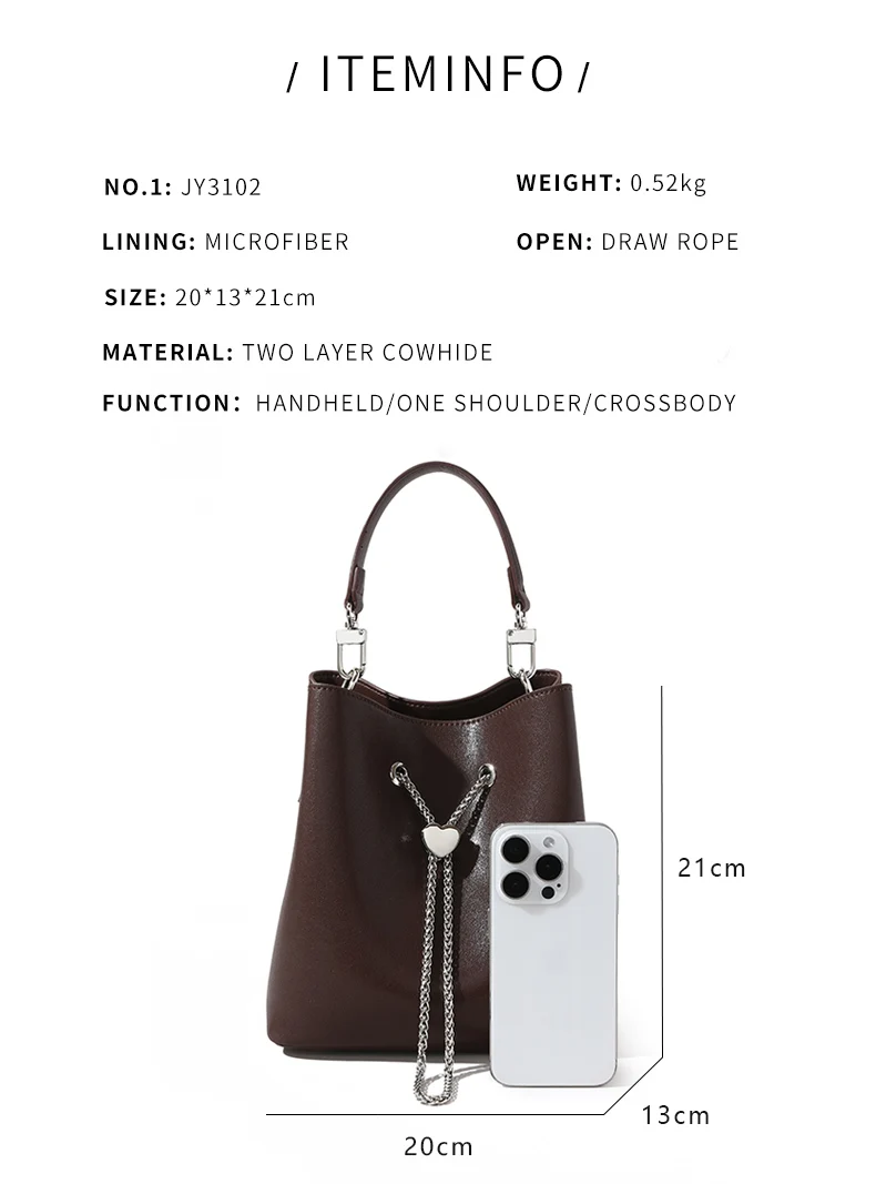Custom 100% Genuine Leather Handbag - Classic & Versatile