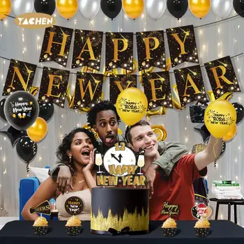 2026 New Year Set Happy New Year Latex Balloons Party Decoration Set