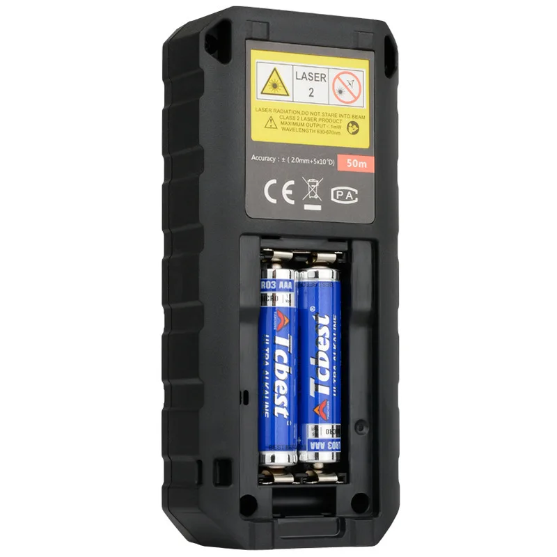 Мини ручной лазерный дальномер измерительный прибор измеритель с ЖК-подсветкой 50 м