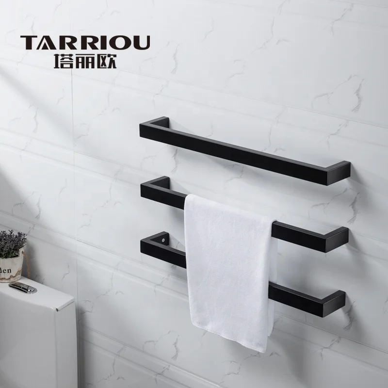 TARRIOU Black Matte Heated Towel Rail for Australia
