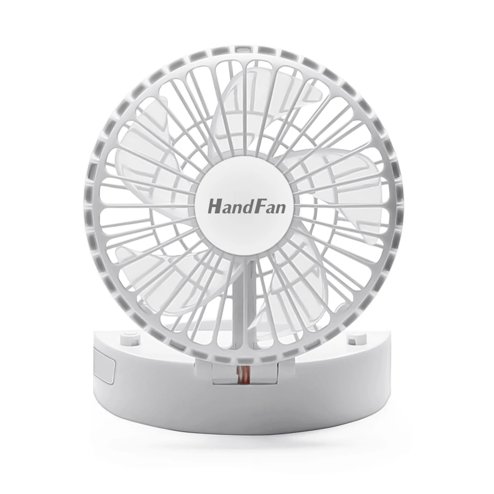 Topsharp 4 Speeds 360 Degree Rotatable Battery USB Powered Rechargeable Baby Crib Fan
