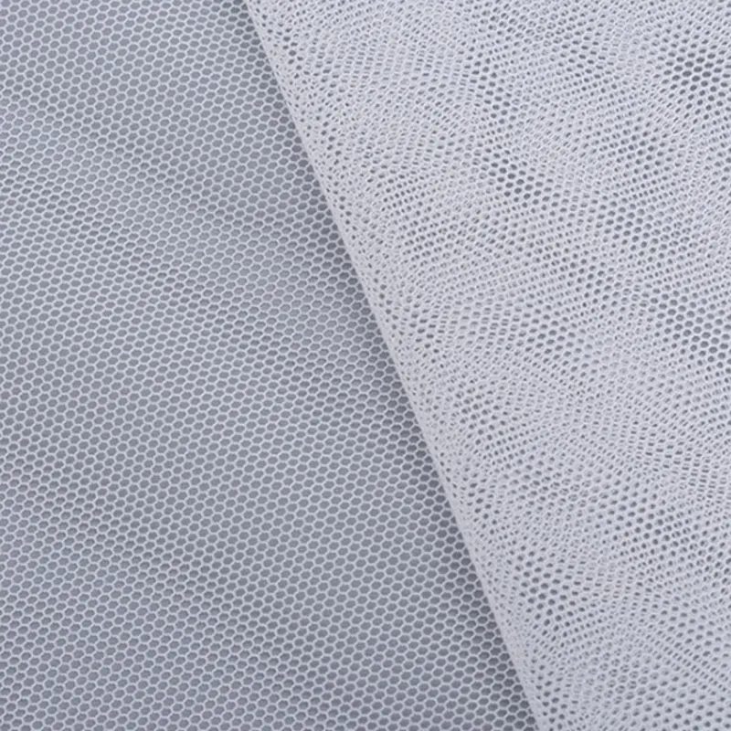 Оптовая продажа 6420 сетчатая прозрачная белая кожа 20D нейлоновая мягкая Тюлевая ткань для юбки-пачки свадебное