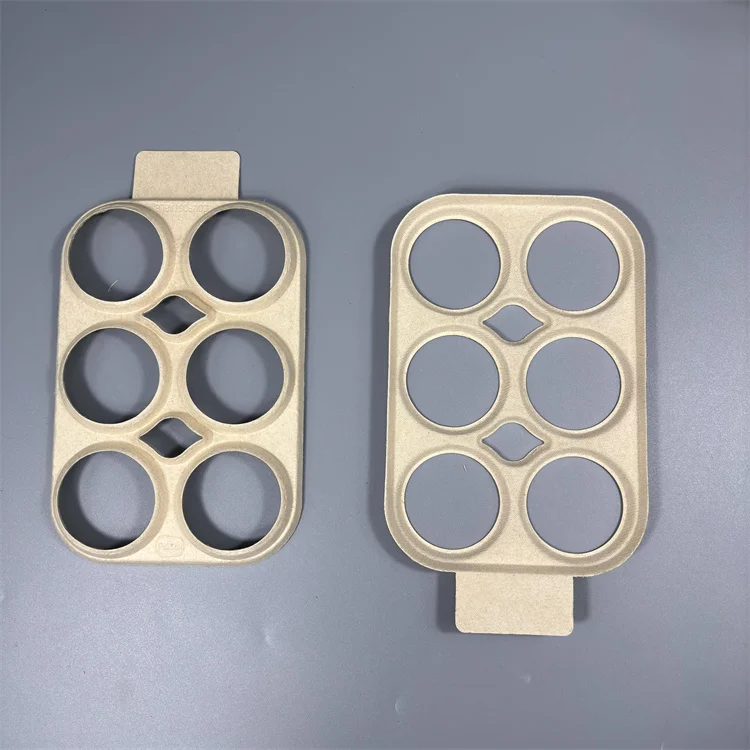 Biodegradable Can Rings Recyclable 4 6 Pack Biodegradable Molded Bagasse Six Pack Rings Pulp ...