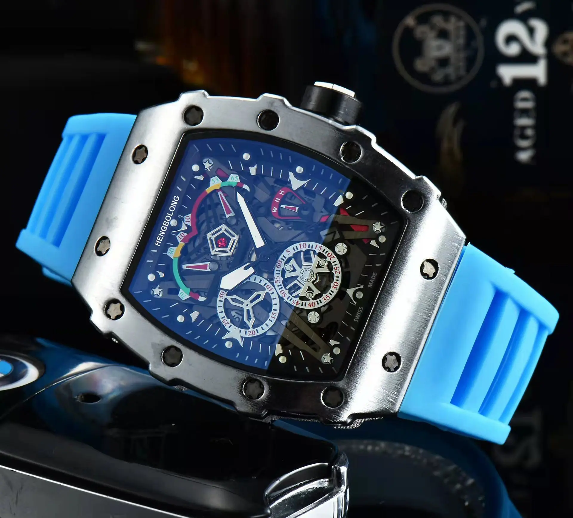 Wholesale Custom Logo Full-featured Men's Watch Richard Luxury Watch ...