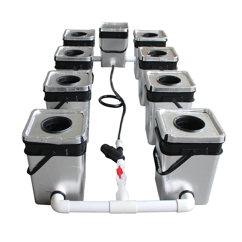 Rdwc 8 Buckets Recirculating Hydroponic System Clone Bucket System With