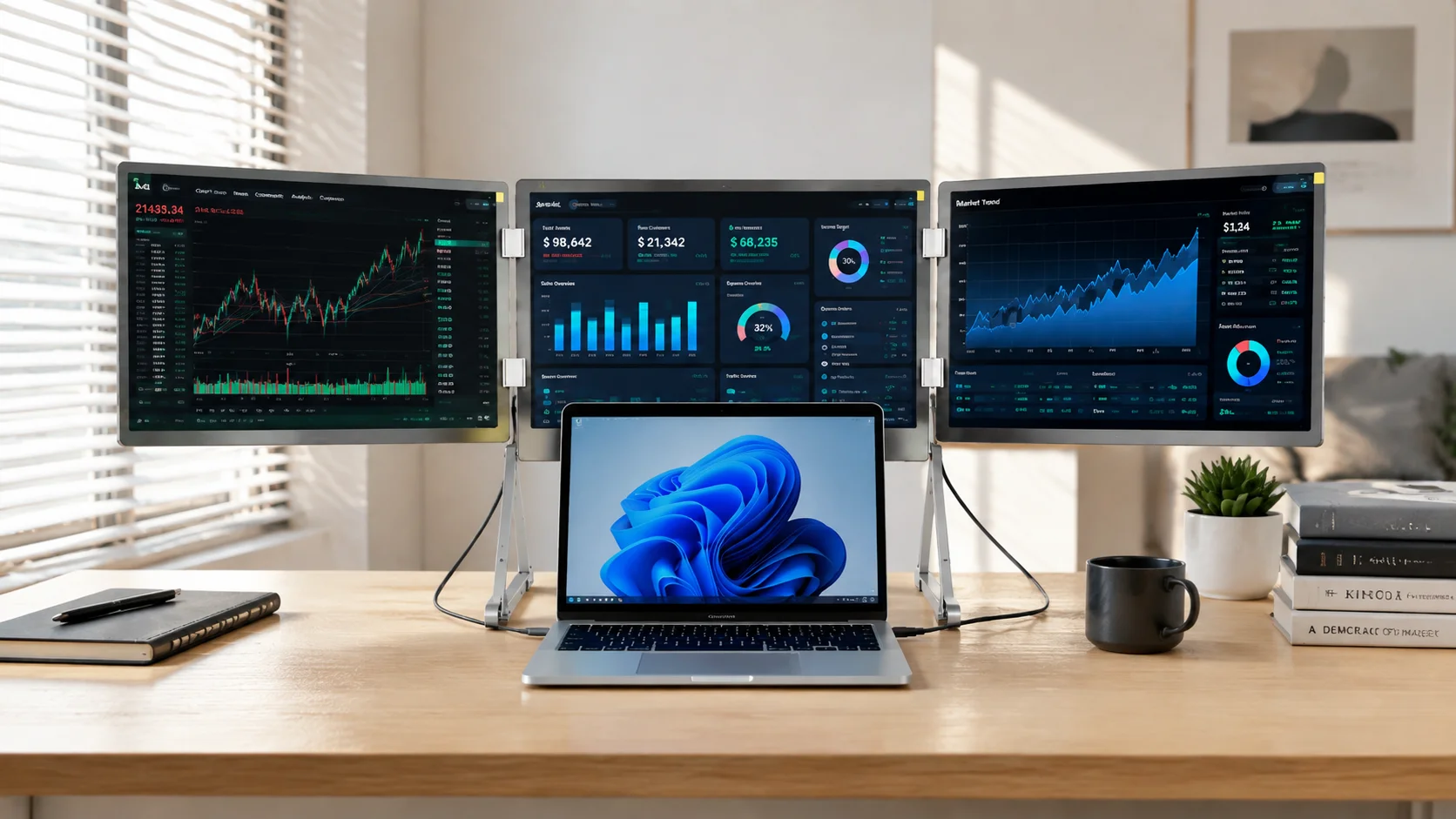 15.6" Aluminium Triple Folding Monitor (1080P / 2.5K Optional) detail 5