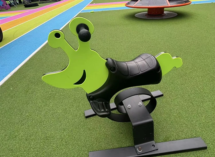Outdoor Playground Equipment - Funny Kids Spring Rider RE Board Plastic Rocking Horse Game