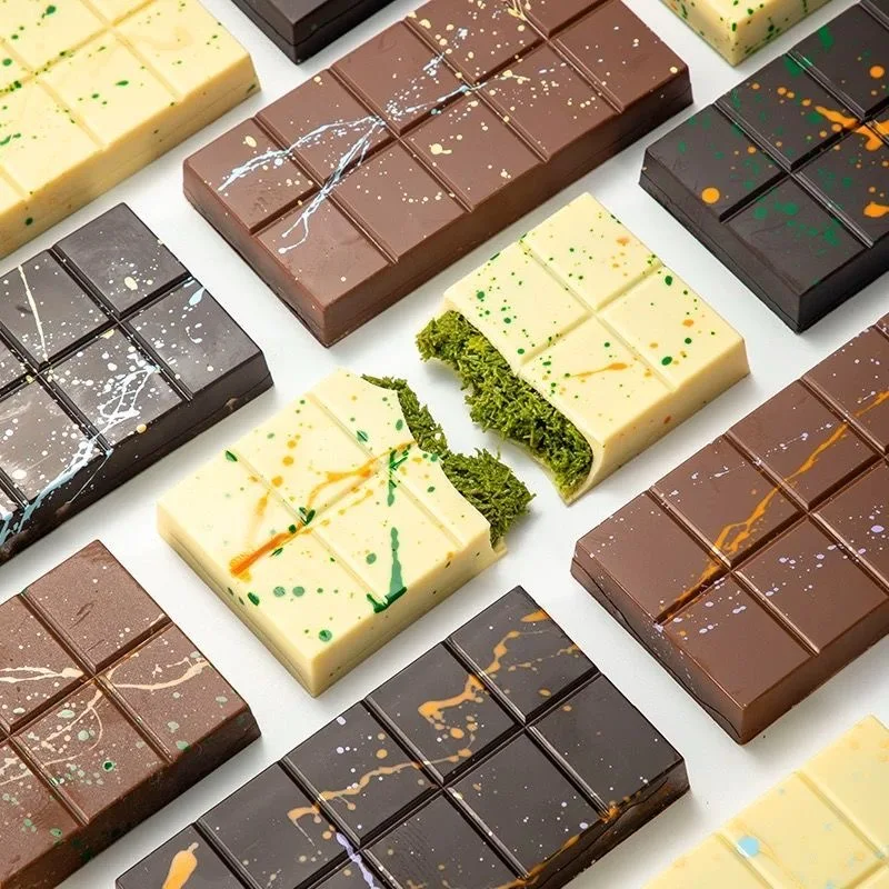 Dubai Chocolate Pistachio Chocolate De 55g Pure Handmade Pistachio Jam Hazelnut Paste Chocolate Chunks Boxed