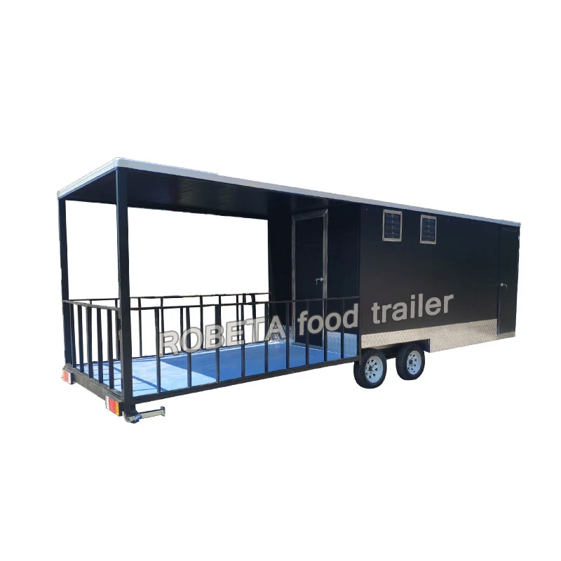 Pizza Oven Mobile Food Trailer for Sale | BBQ Fast Food Truck Cart with ...