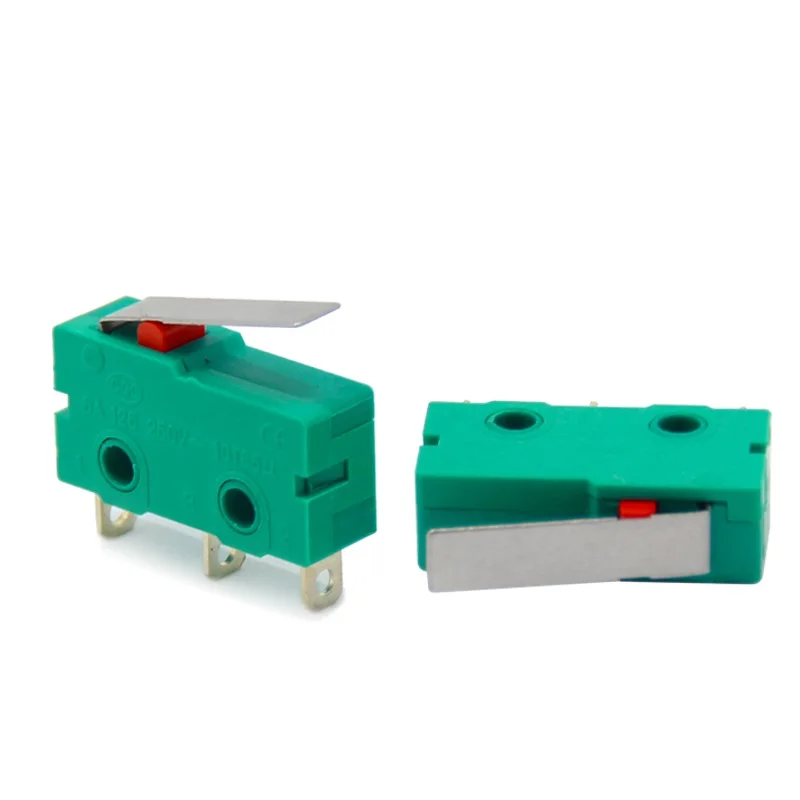 Small Microswitch KW4-3Z-3 Travel Limit Switch Three Leg Roller with Handle 5A 250V Key Switch