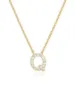 Collana con zirconi lettera Q T144717