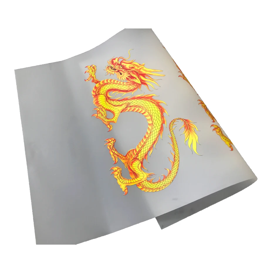 2022 Double Side Matte DTF Film Hot Peel Heat Transfer Film PET Film DTF 60cm 100m Prints for T Shirts Clothing