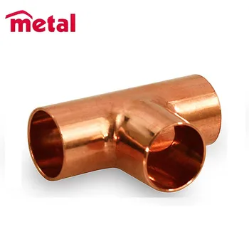 Metal Target  RED Tee UNS C71500  SMLS DN 200X100   3X2.5mm Copper Nickle  Butt Welding Pipe Fittings
