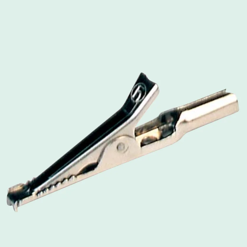 JOEGE крокодиловые зажимы AGF 20 никель тональный металлический крокодил пружинный зажим с