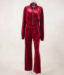 New MemorieSea Leisure Suits Long Sleeve Women's Jacket Elastic Waist Straight Leg Pants