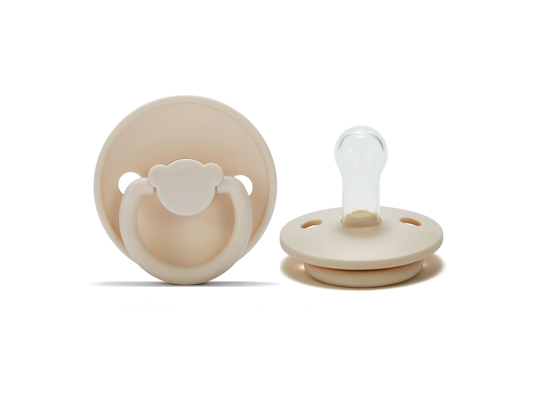 New Baby Pacifiers Food Grade Silicone Sleep Type Bibs Pacifier For