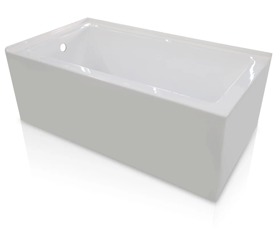 Shower Room Set Frameless Double Sliding Bathtub Shower Door and Acrylic Shower Wall Panel and Acrylic Bathtub