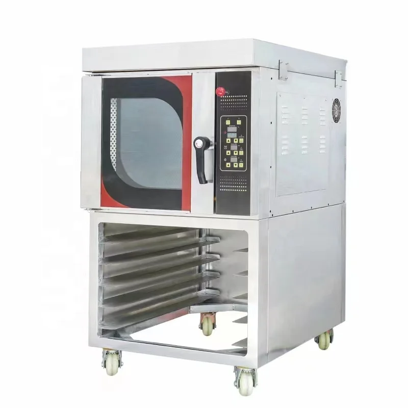 LEMON MECH Five-layer Electric Hot air Oven Steam with Base Bakery Convection Oven Commercial