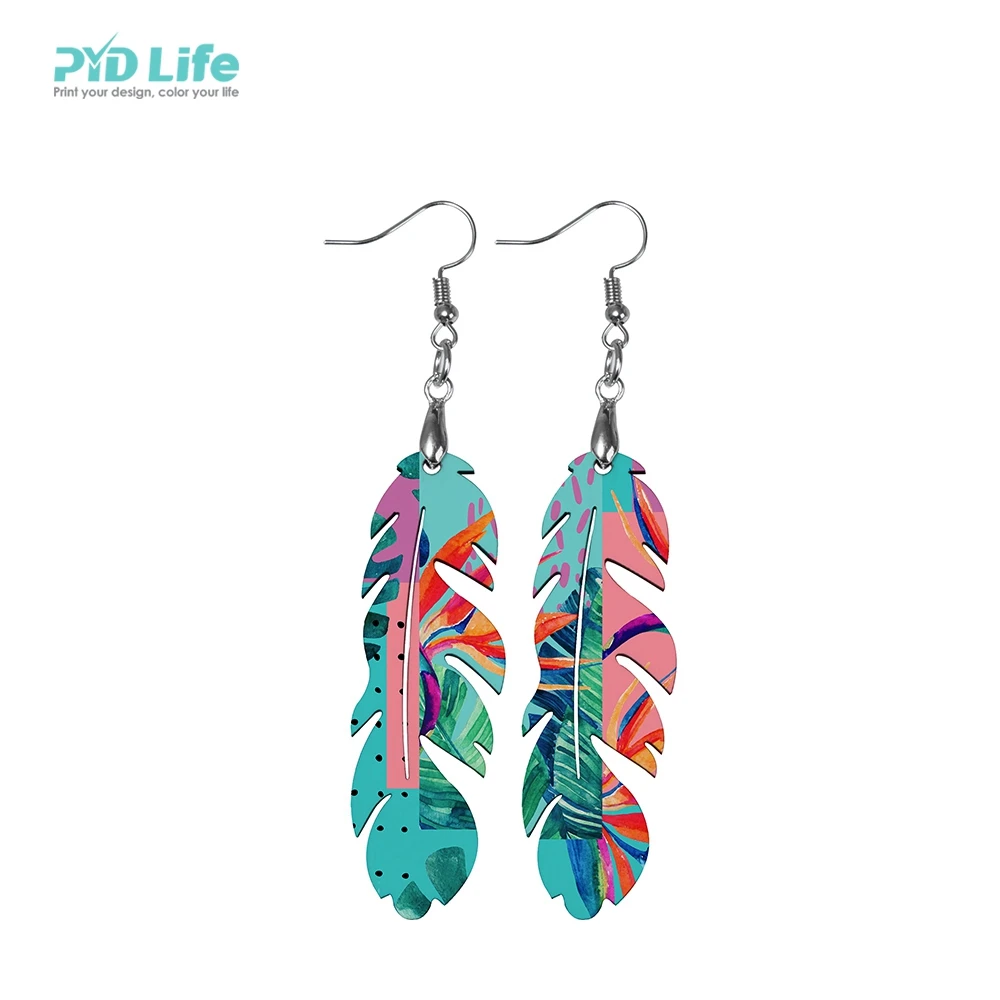 Feather Sublimation Blank Earrings