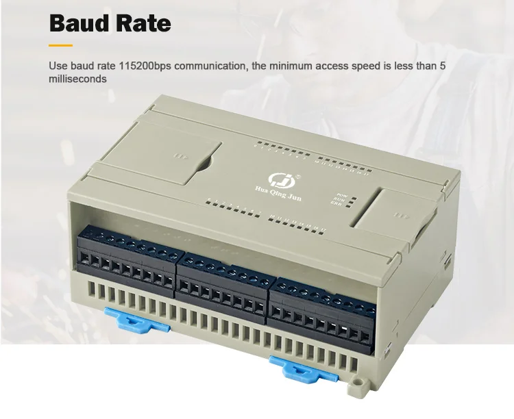 product huaqingjun 20 channel rs485 ethernet digital inputs module modbus rtu modbus tcp di module for plc expansion-5