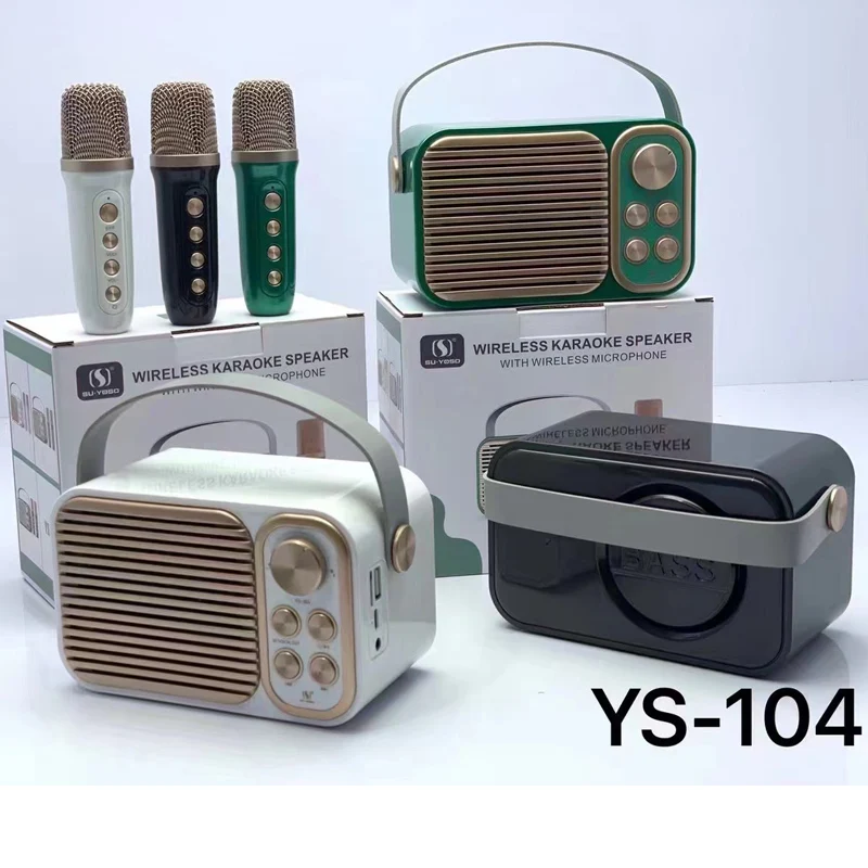 YS104 TV Shape Delicate Design Top Quality 3 Inch 10w 4 Ohm Horn Outdoor Speaker Vocal Cut Portable Speakers With Strap