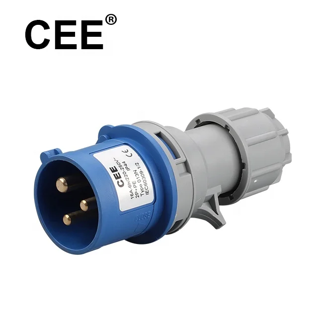 CEE 16a 3-контактный штекер, штекер и гнездо, промышленный штекер и гнездо 110 В 3-контактный промышленный штекер