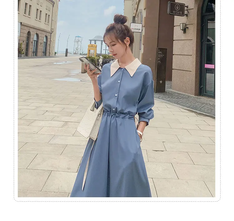 Shop Custom Elegant Long Shirt Dress for Autumn Women Shop Custom Elegant Long Shirt Dress for Autumn Women