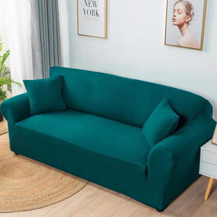 Трикотажный защитный жаккардовые эластичные чехол housse de канапе диван в форме буквы L крышка 3 Seater Set