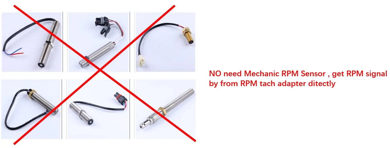 Contactless Engine RPM Sensor RS232 RS485 Output for Tractors