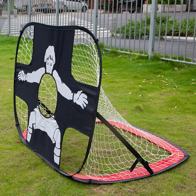 Customized Foldable  Football Soccer goal with Shooting Target for Children