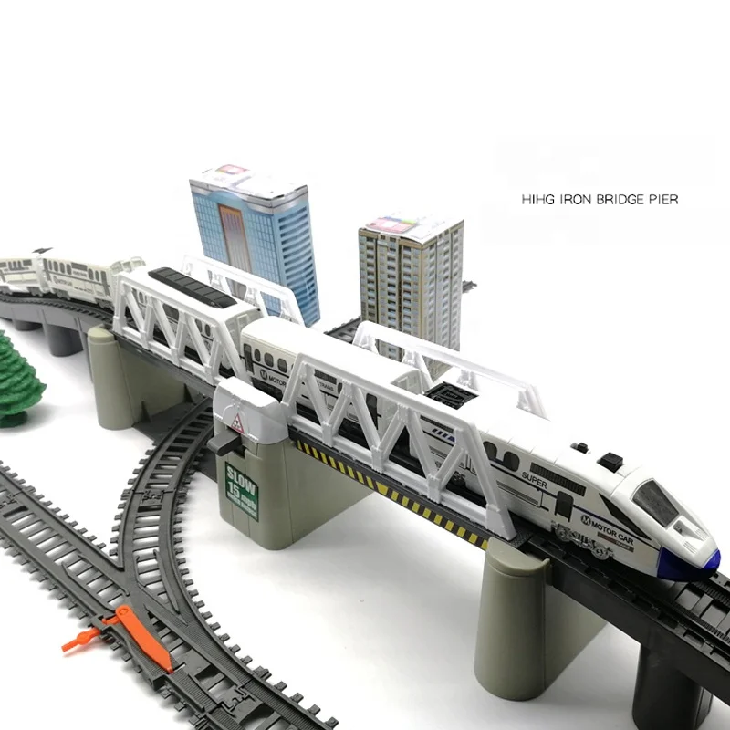Standard Rail Way Electric Toys セット鉄道模型 Electric Train Set for Kids - Train Toy with Tracks, Sounds