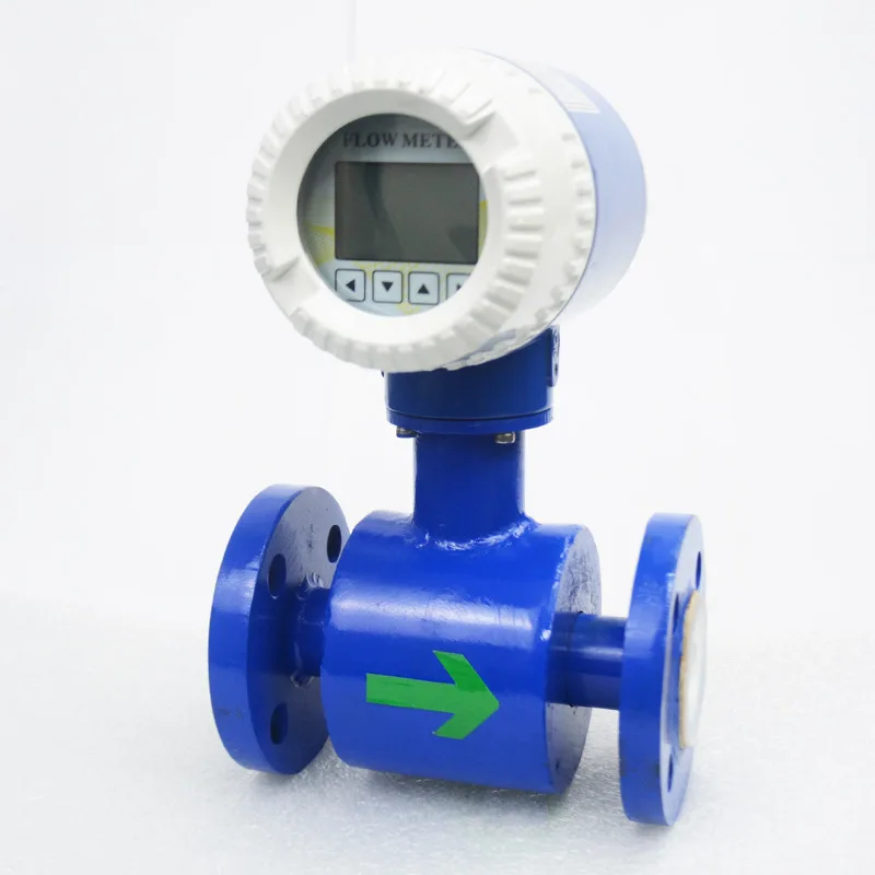 0.5% Accuracy 4-20mA LCD Food Grade Liquid Electromagnetic Flow Meter