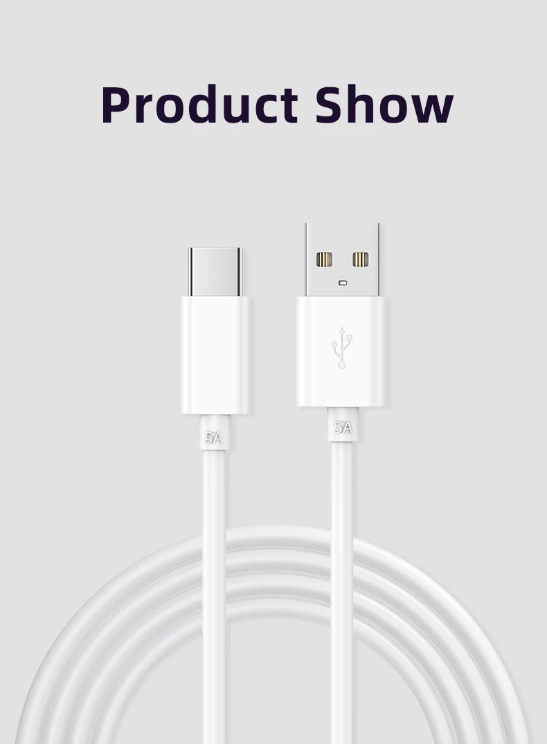 Popular Super 5a Usb Charger Fast Charging Data C Cable For Huawei For