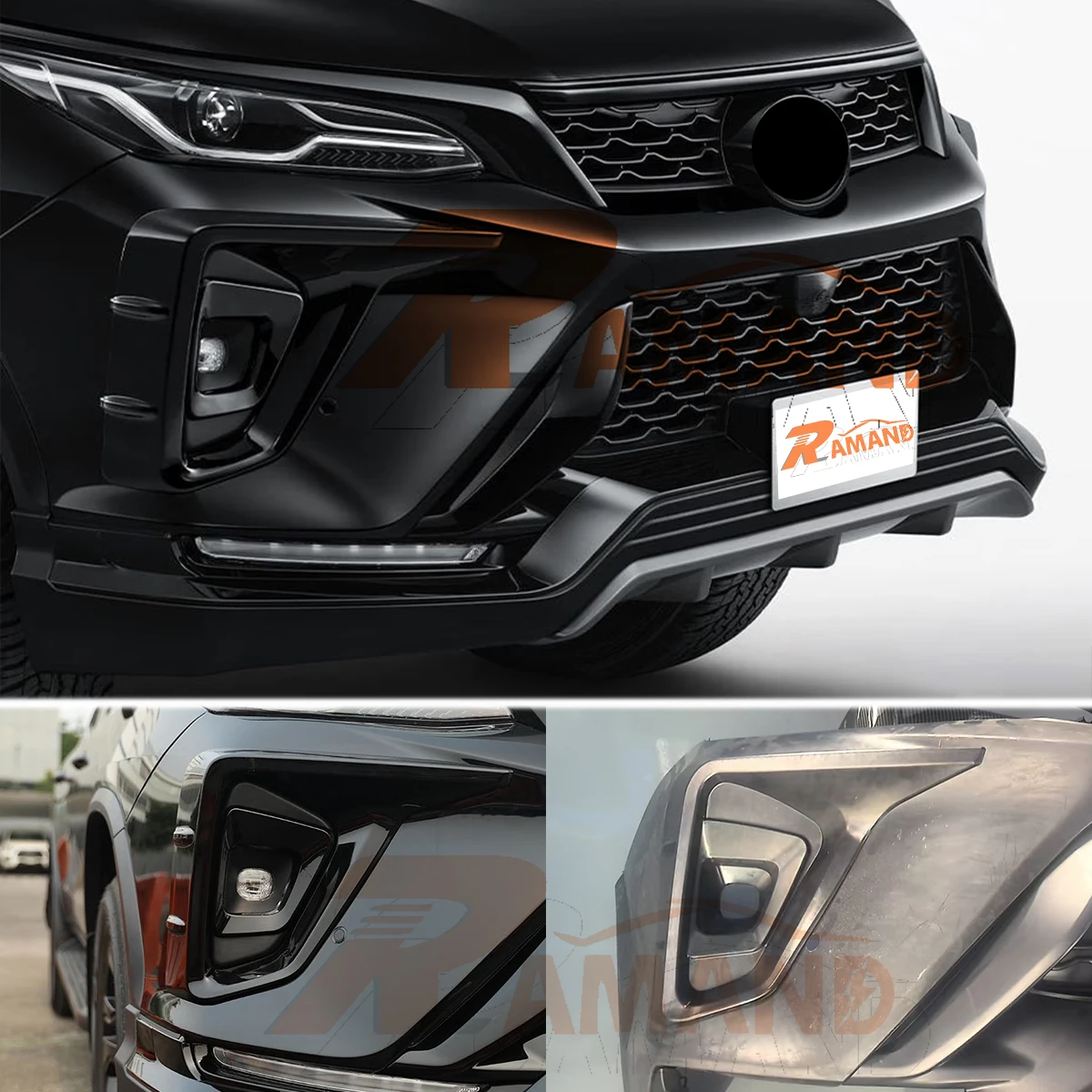 VRZ GRS 2.8 GR Sport Bodykit for Toyota Fortuner 2021-2025 Front