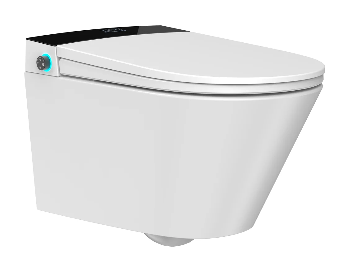 Wc Commodes Intelligente Toilette Bathroom  Tankeless Remote Automatic Flush Bowl Bidet One Piece Smart Mounted Wall Hung Toilet