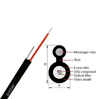 Supply Figure 8 aerial outdoor 12 core optic cable GYXTC8Y